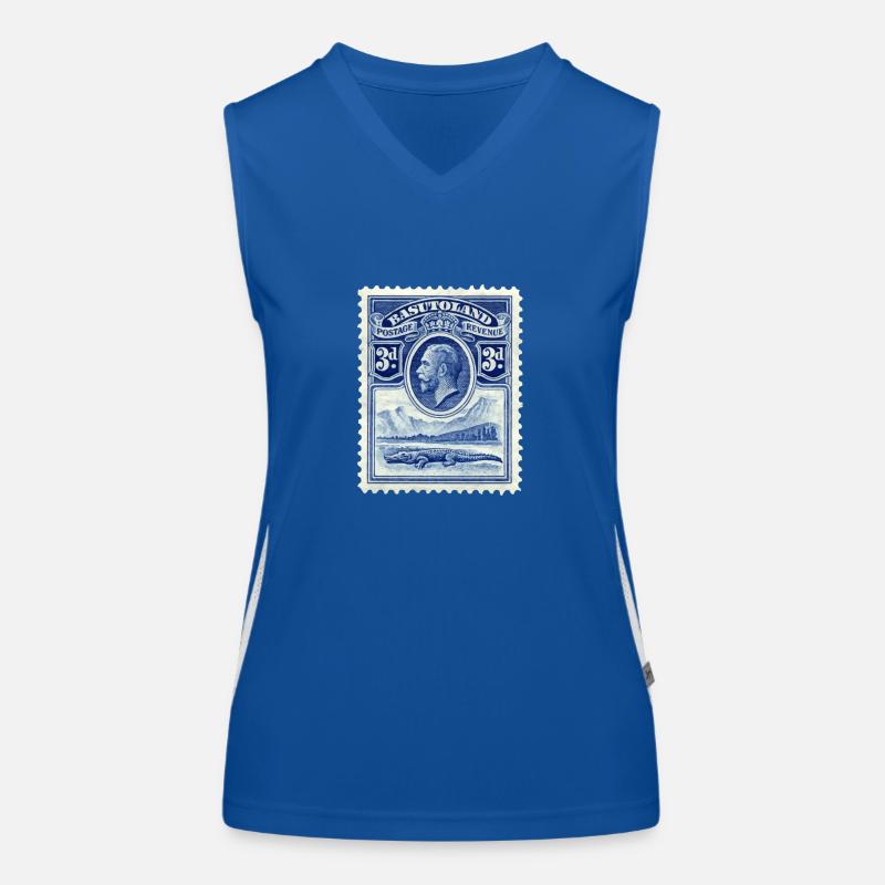 Stamp - Women's Functional Contrast Tank Top - royal/white