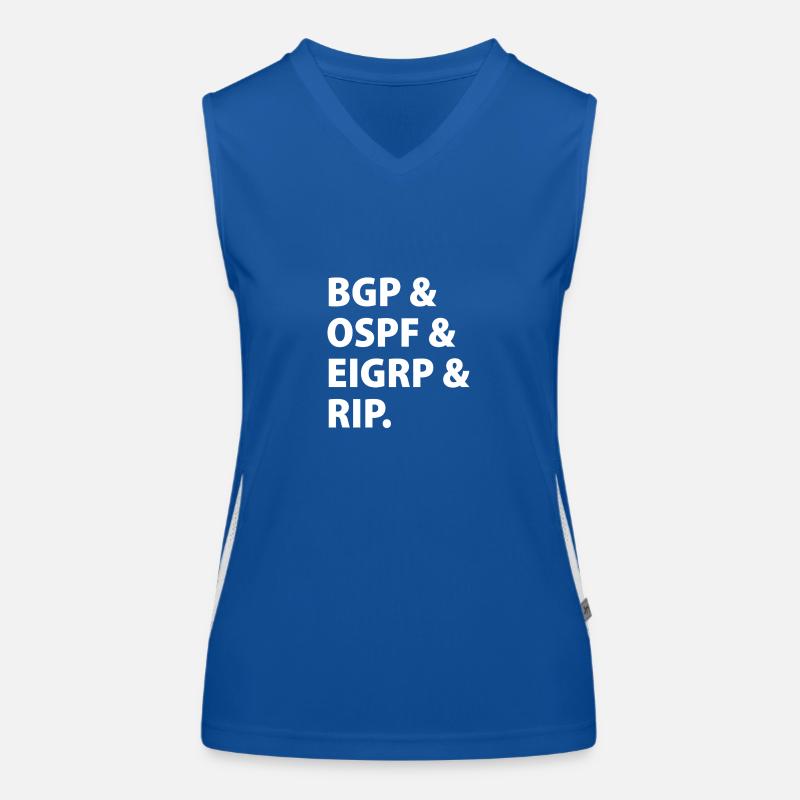 BGP & OSPF & EIGRP & RIP. Débardeur respirant contrasté Femme