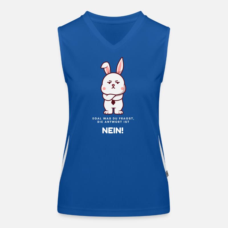 Rabbit says no! Women's Functional Contrast Tank Top