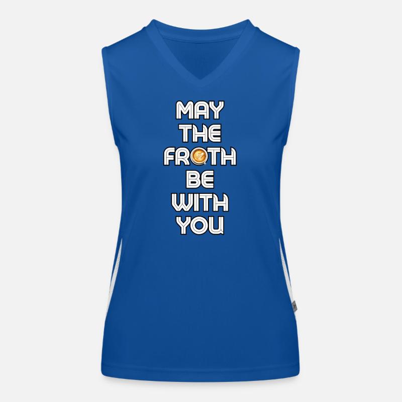 Möge der Schaum mit dir sein Funktionelles Kontrast-Tank Top für Frauen