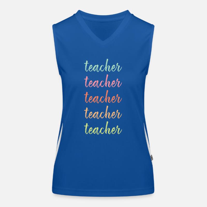 Lehrer Lehrer Lehrer Lehrer Funktionelles Kontrast-Tank Top für Frauen