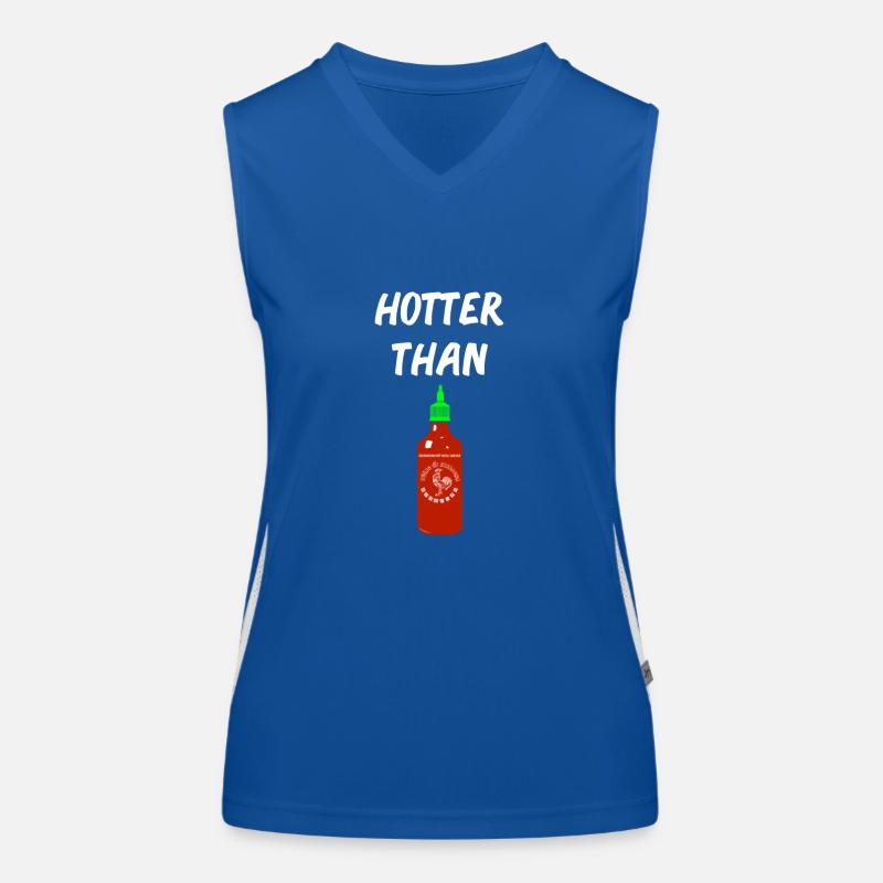 Plus chaud que Sriracha * classique * Débardeur respirant contrasté Femme