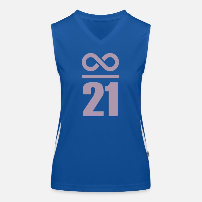 Infini de 21 millions de Bitcoin Débardeur respirant contrasté Femme