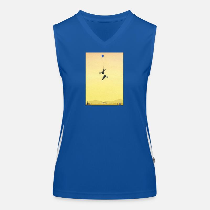 Floating Mice Adventure Women's Functional Contrast Tank Top