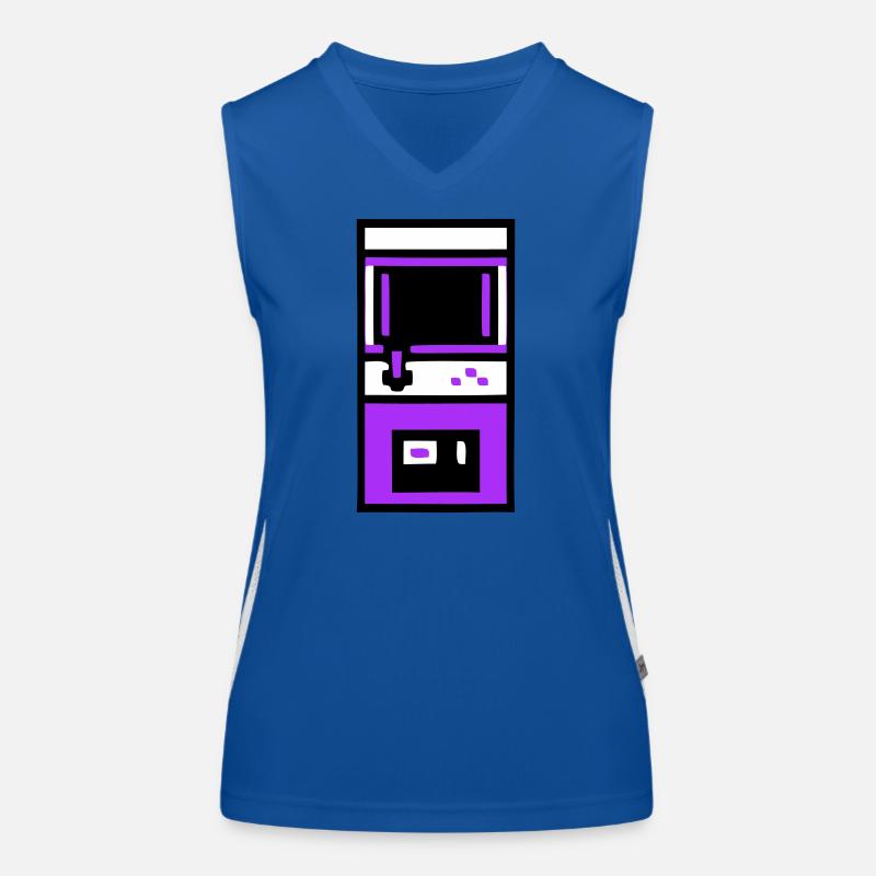 Nostalgischer Arcade Automat Gamer Funktionelles Kontrast-Tank Top für Frauen