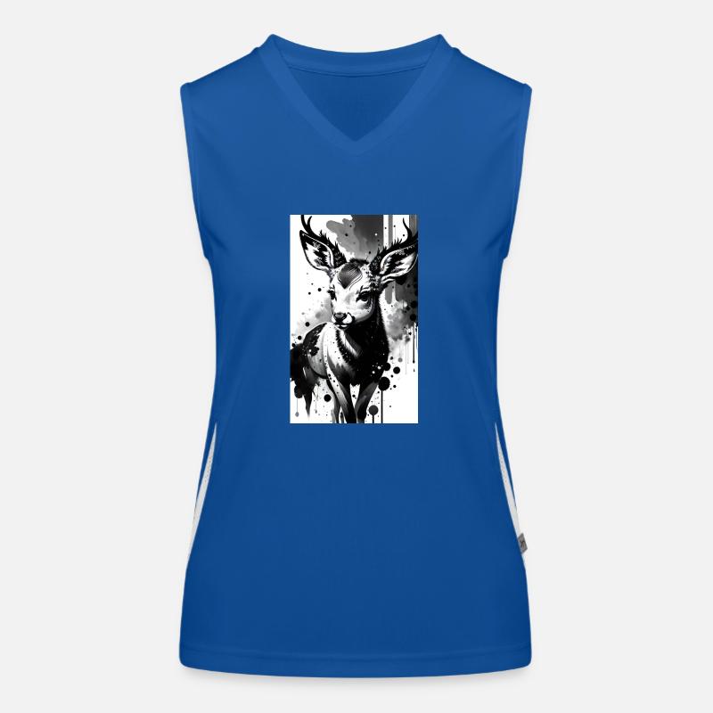 Entzückender Hirsch Funktionelles Kontrast-Tank Top für Frauen