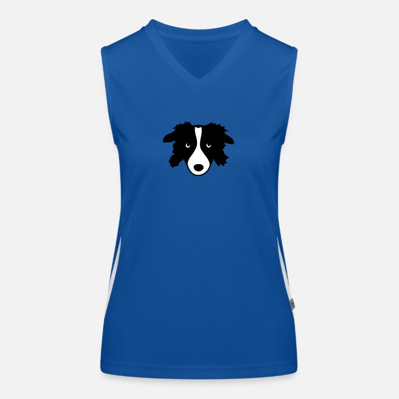 Border Collie Women's Functional Contrast Tank Top