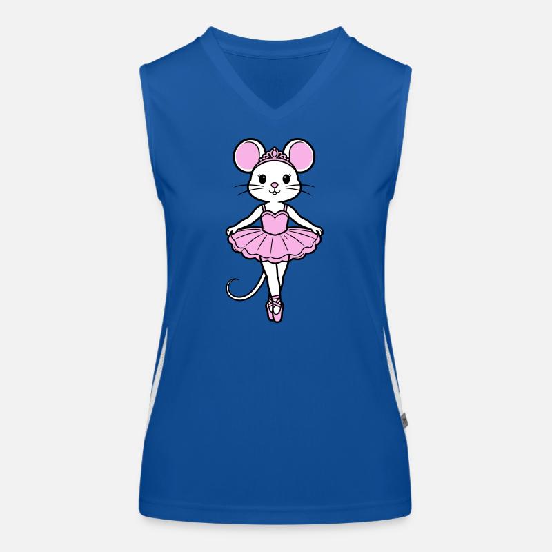 Ballerina-Maus Funktionelles Kontrast-Tank Top für Frauen