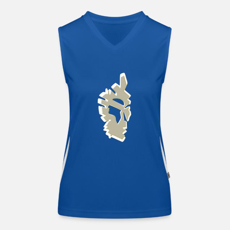 Korsika Funktionelles Kontrast-Tank Top für Frauen