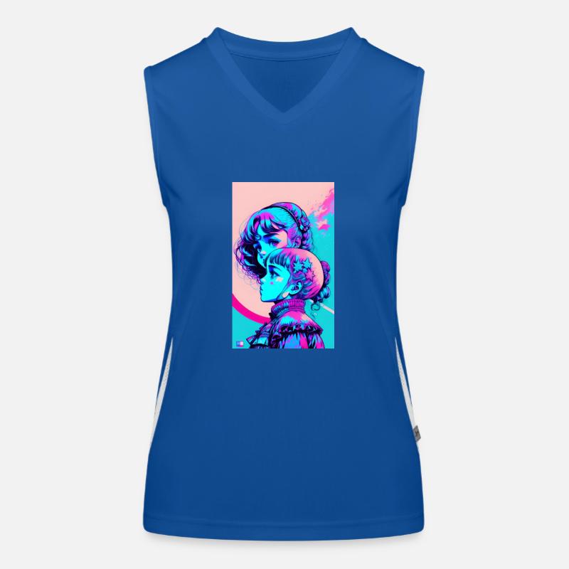 2 filles Débardeur respirant contrasté Femme