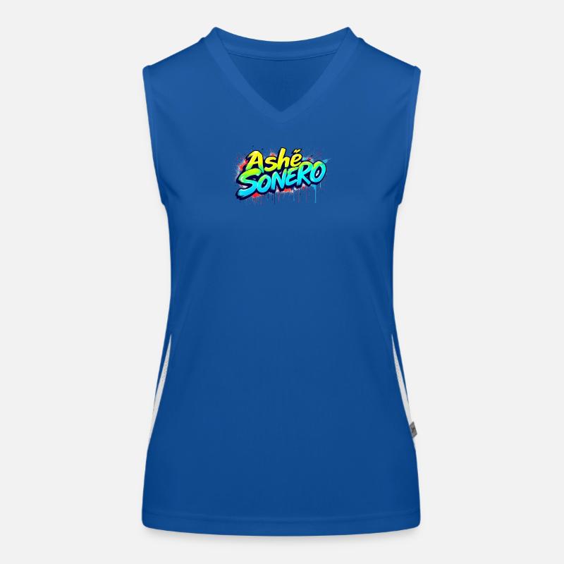 Ashe Sonero Graffiti Rainbow Women's Functional Contrast Tank Top