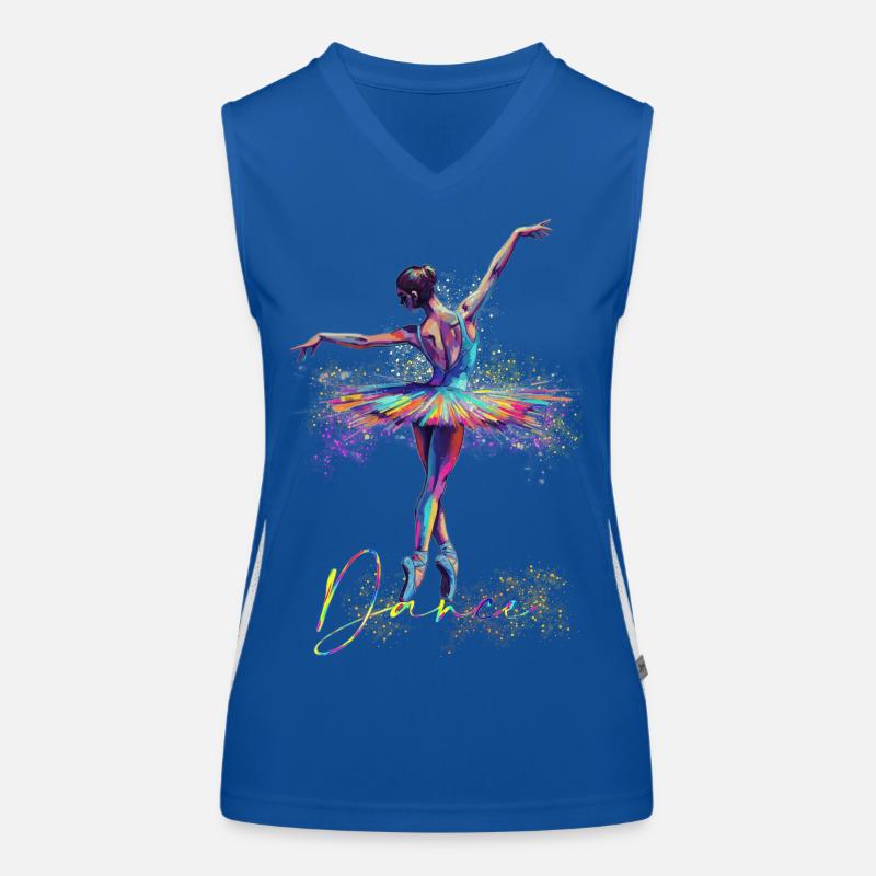 Tänzer Funktionelles Kontrast-Tank Top für Frauen