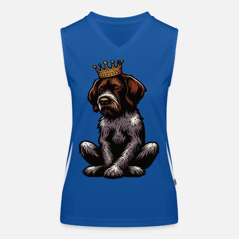 Deutsch Drahthaar Deutsch-Drahthaar Besitzer Funktionelles Kontrast-Tank Top für Frauen