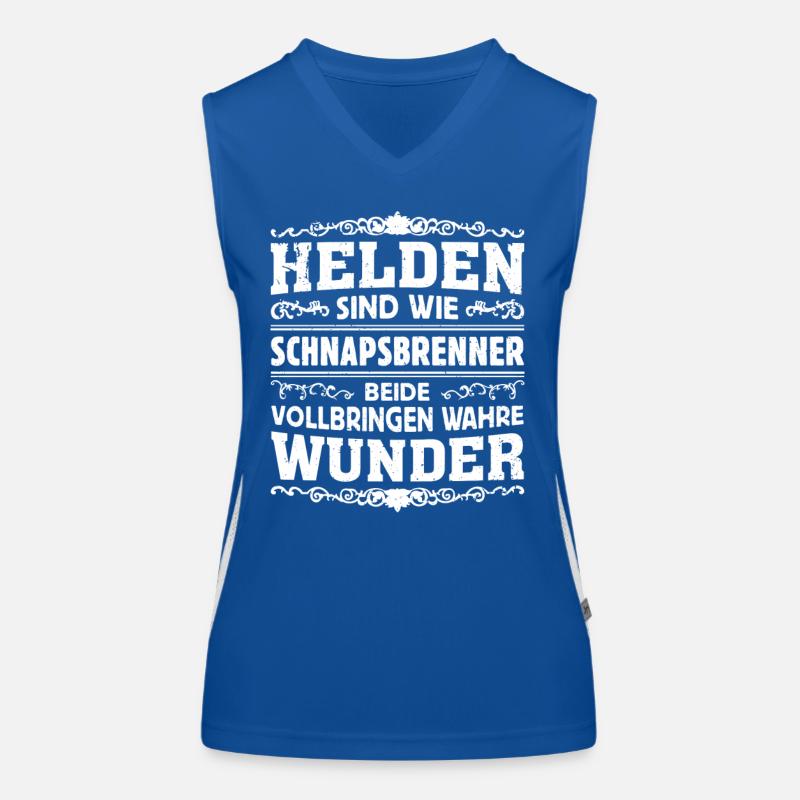 Schnapsbrenner - Helden Funktionelles Kontrast-Tank Top für Frauen