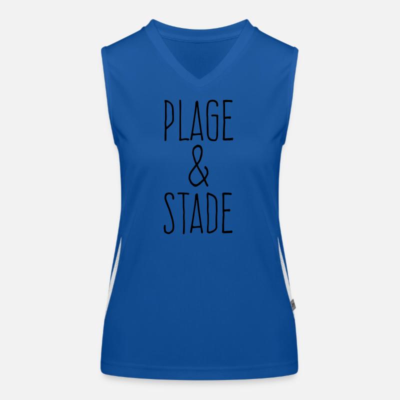 Plage et stade Débardeur respirant contrasté Femme