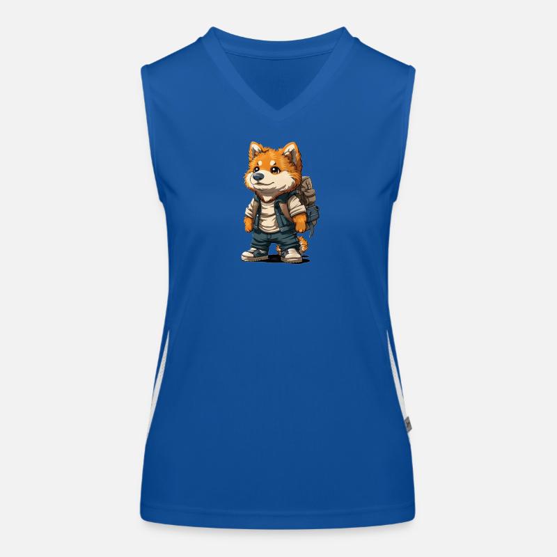Fuchs design Funktionelles Kontrast-Tank Top für Frauen