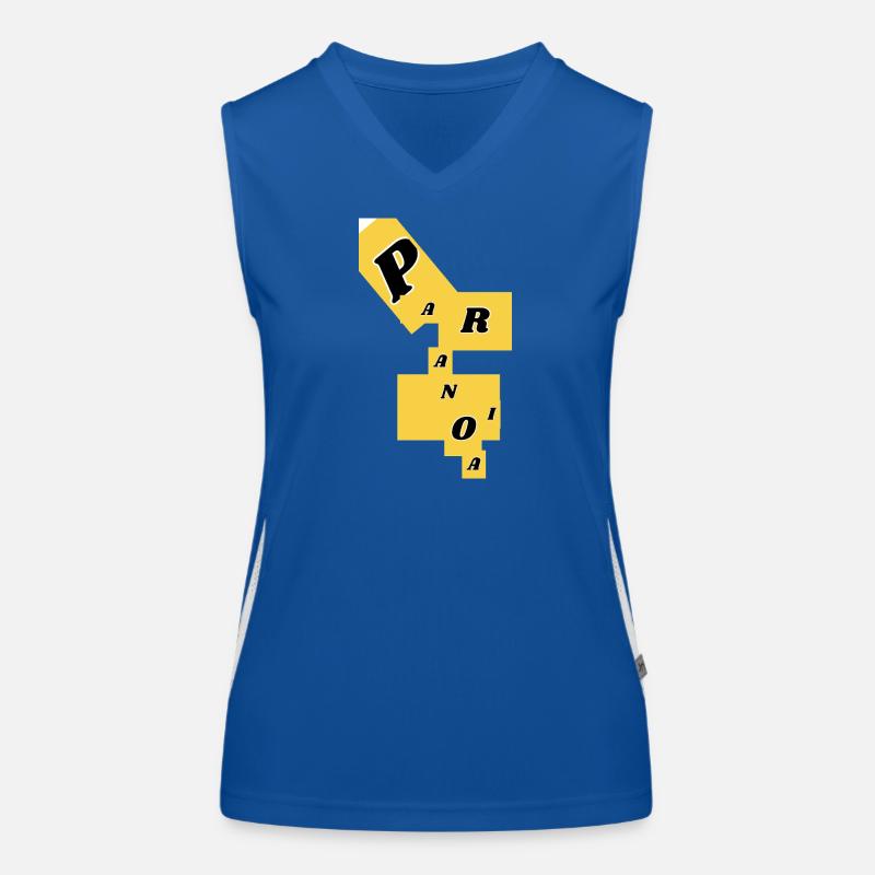 Paranoia-Rätsel-Glyphen Funktionelles Kontrast-Tank Top für Frauen