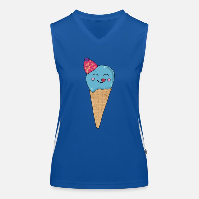 Cornet de crème glacée Débardeur respirant contrasté Femme