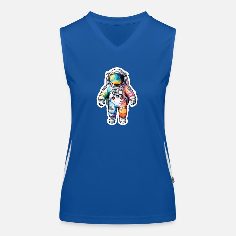 Aquarelle d’astronaute Aquarelle Débardeur respirant contrasté Femme