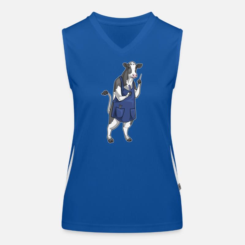 ciseaux de coiffeur pour vaches et peignes Débardeur respirant contrasté Femme