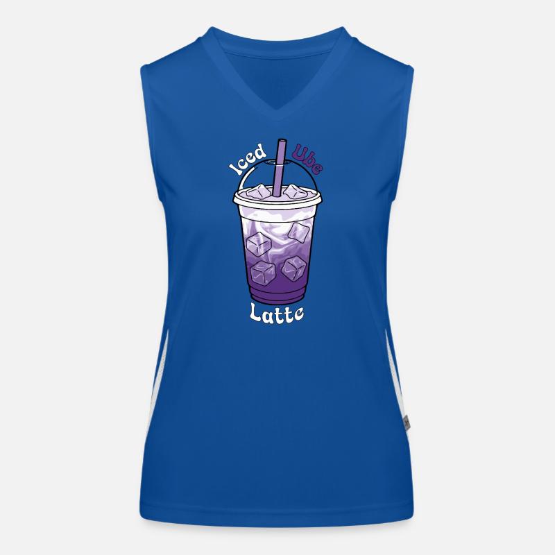 Iced Ube Latte  Funktionelles Kontrast-Tank Top für Frauen