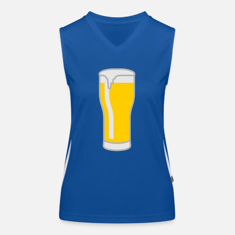 bier_glas_3c Funktionelles Kontrast-Tank Top für Frauen