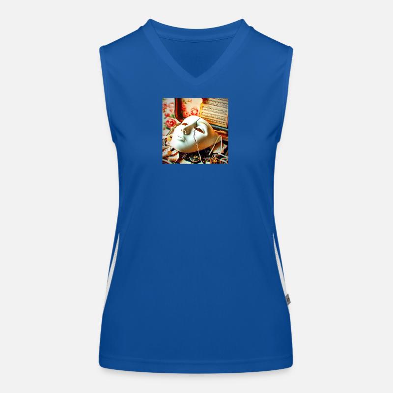 Maskenbruch Retro-Setting Funktionelles Kontrast-Tank Top für Frauen