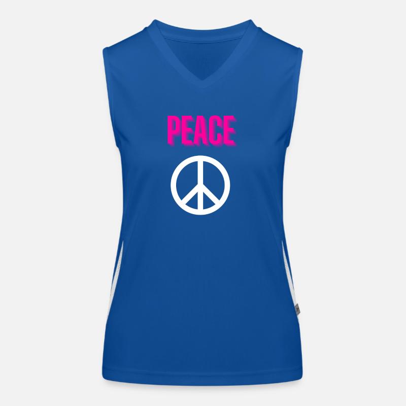 Peace - Echo - Front only Funktionelles Kontrast-Tank Top für Frauen