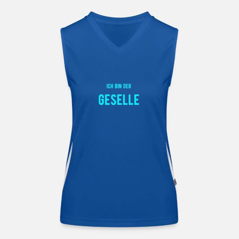 ich bin der Geselle Funktionelles Kontrast-Tank Top für Frauen
