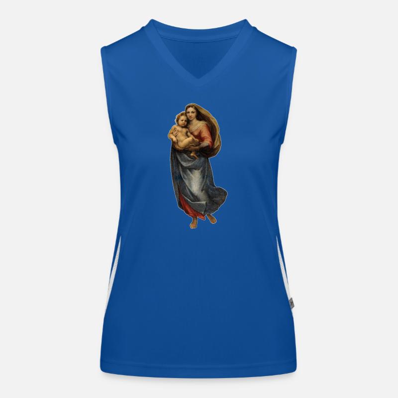 Sistine Madonna | Sistine Madonna | Raphael Women's Functional Contrast Tank Top