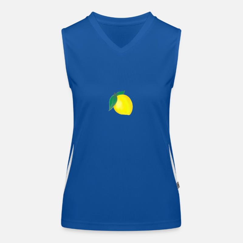 Zitrone Funktionelles Kontrast-Tank Top für Frauen