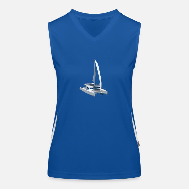 3D Katamaran Funktionelles Kontrast-Tank Top für Frauen
