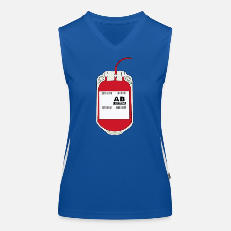 AB Negative Blood Bag Women's Functional Contrast Tank Top