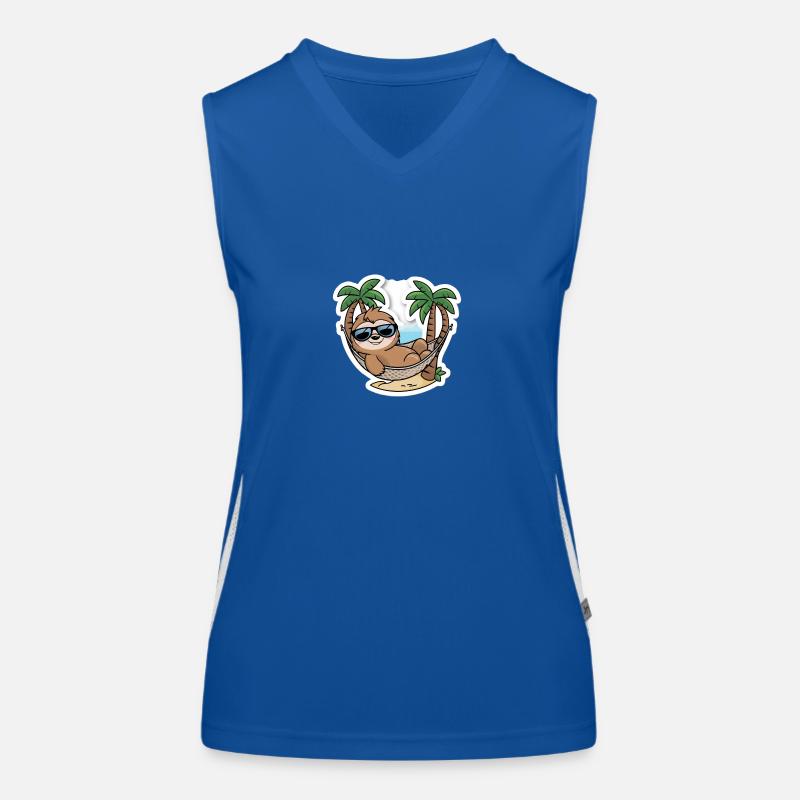 ChiLLL! - Women's Functional Contrast Tank Top - royal/white