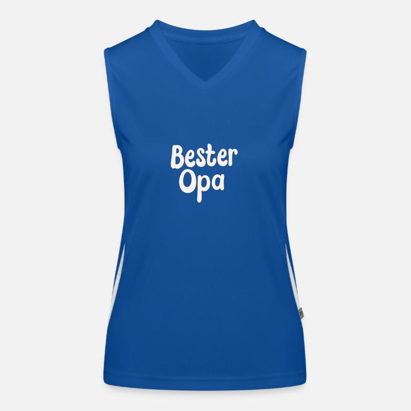 Bester Opa Funktionelles Kontrast-Tank Top für Frauen