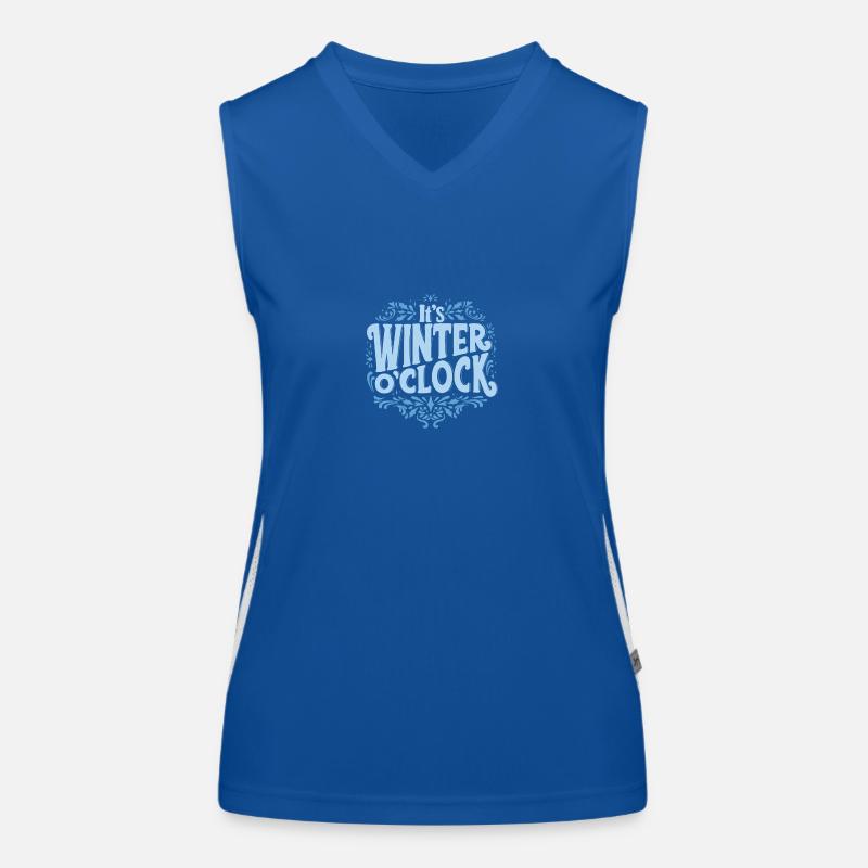 it's winter o'clock Funktionelles Kontrast-Tank Top für Frauen