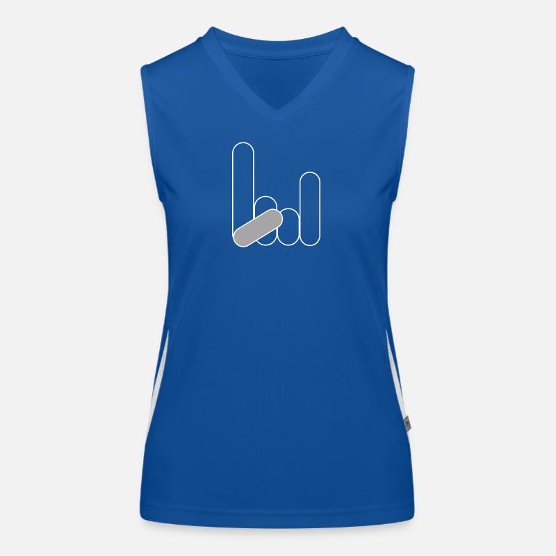 Handzeichen Funktionelles Kontrast-Tank Top für Frauen