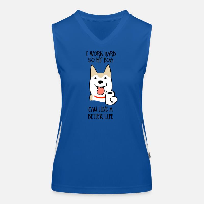 I work hard Women's Functional Contrast Tank Top
