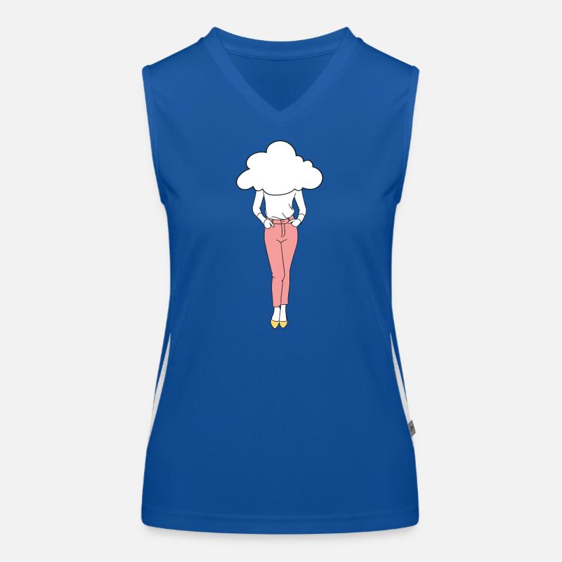 Head in the clouds Women's Functional Contrast Tank Top