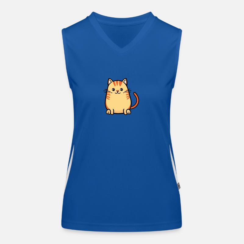 Juste mignon chaton Débardeur respirant contrasté Femme