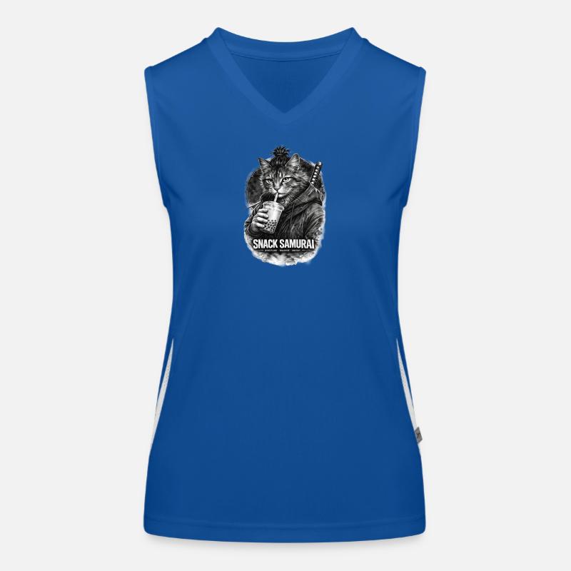 Snack Samurai Cat I Débardeur respirant contrasté Femme