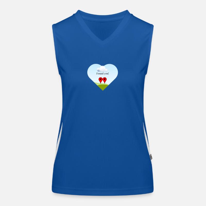Valentinsgruß Funktionelles Kontrast-Tank Top für Frauen