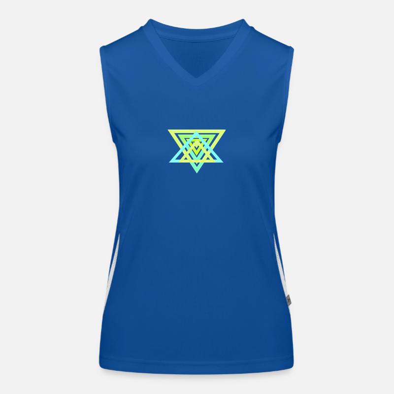 Pattern neon Women's Functional Contrast Tank Top