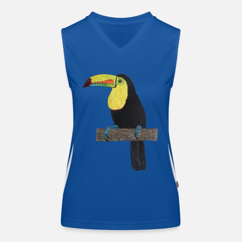 Forêt tropicale de Toucan Jungle Débardeur respirant contrasté Femme