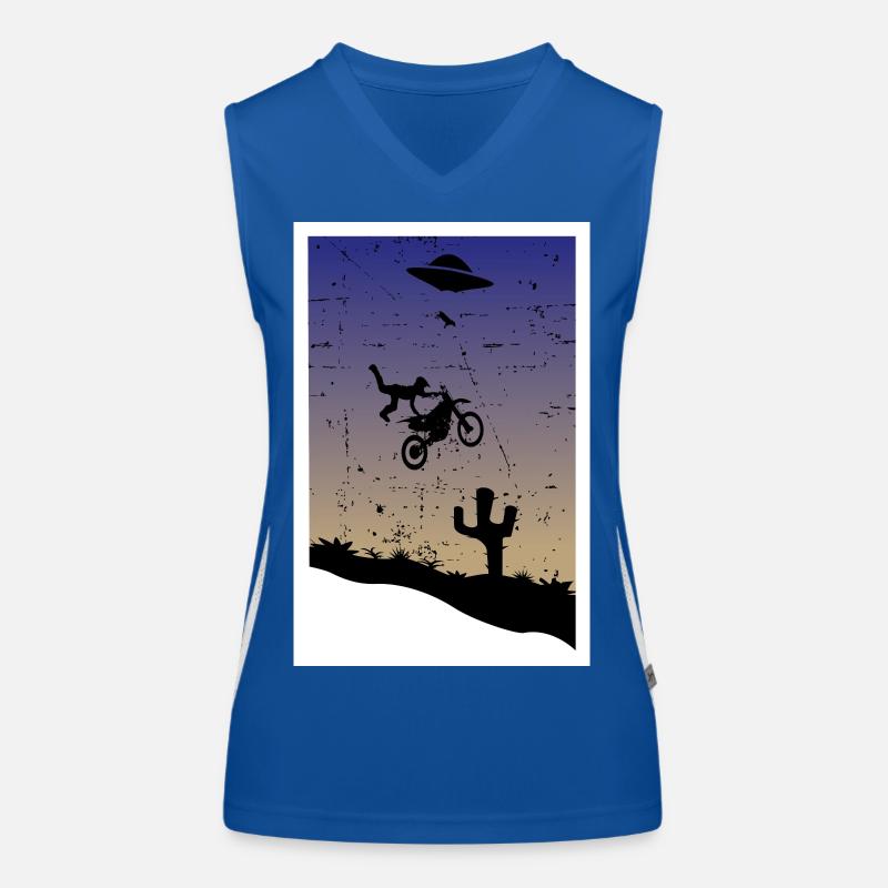 Cascade de motocross Débardeur respirant contrasté Femme
