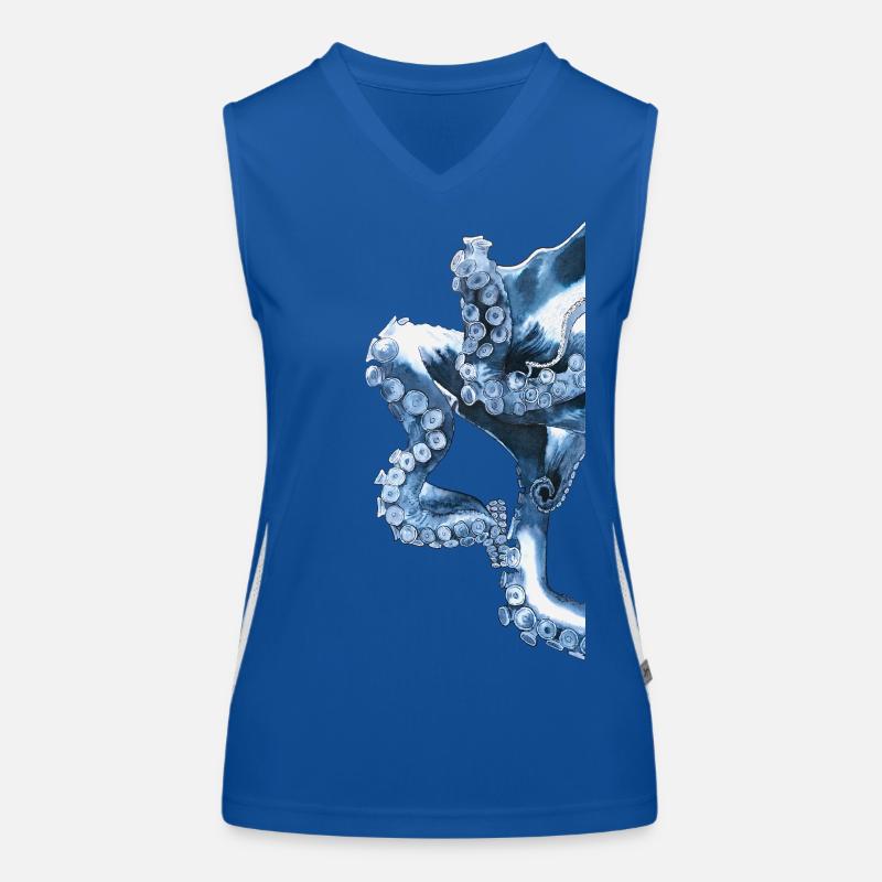 Octopus Tentacle Octopus Tentacle Octopus Women's Functional Contrast Tank Top