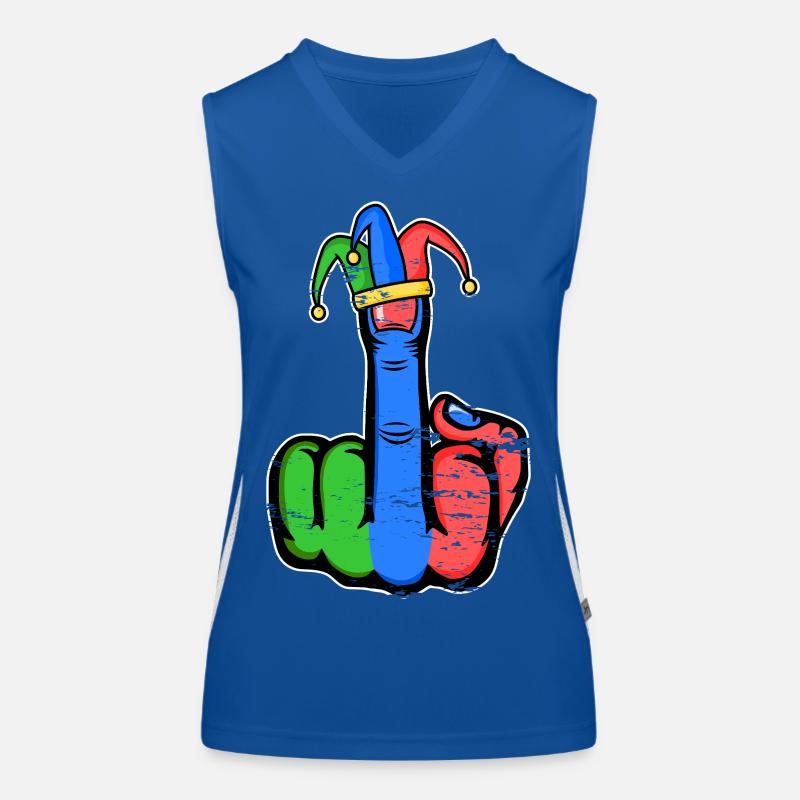 Middle Finger Stingerfinger Carnival Women's Functional Contrast Tank Top