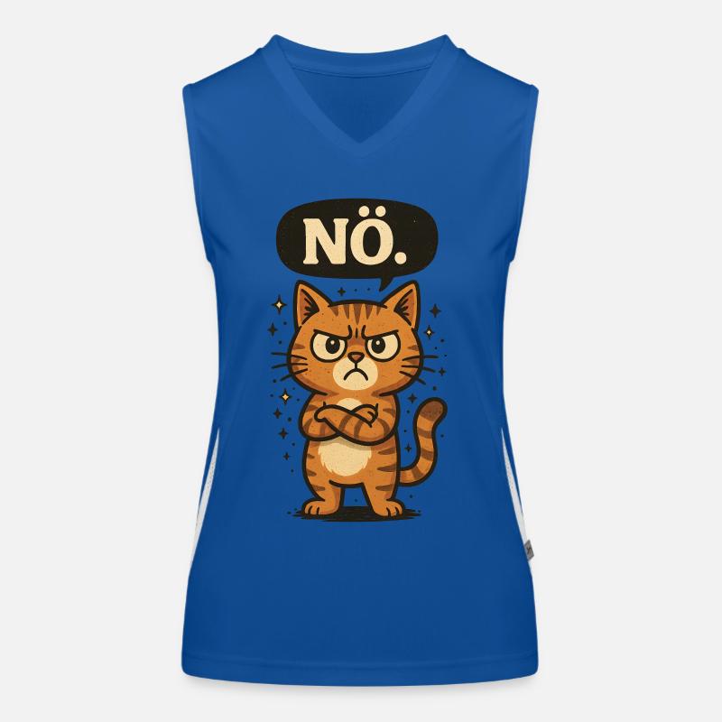 Non - le chat dit non Débardeur respirant contrasté Femme