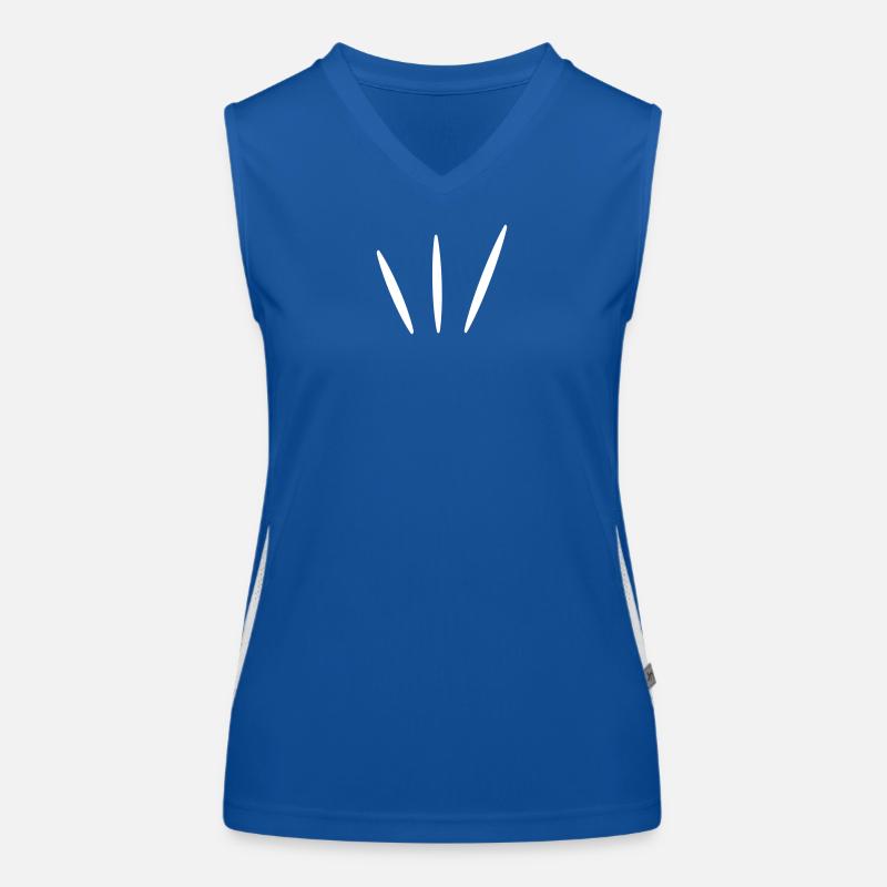 3 rayons | Lueur | Graphique vectoriel Débardeur respirant contrasté Femme