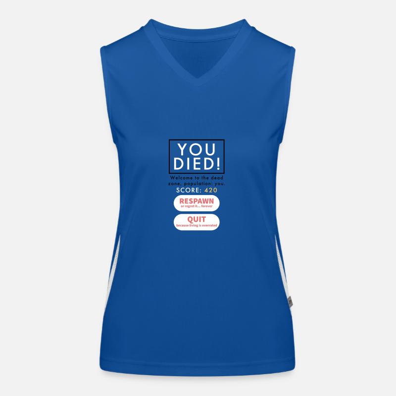 Vous êtes décédé Débardeur respirant contrasté Femme